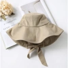 Mũ bucket nữ tai bèo rộng, vành che nắng, dây cột chất, mặt nạ cotton gập - 111.999₫