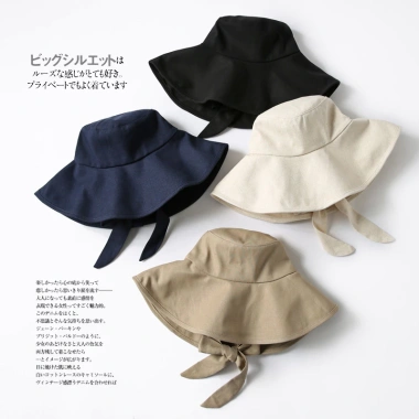 Mũ bucket nữ tai bèo rộng, vành che nắng, dây cột chất, mặt nạ cotton gập - 111.999₫ 3 Mũ bucket nữ tai bèo rộng, vành che nắng, dây cột chất, mặt nạ cotton gập - 111.999₫ 3