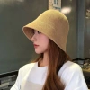 Mũ Bucket Nữ Vành Tròn Dệt Kim Nón Tai Bèo Che Nắng Hàn Quốc Giá 140k 2