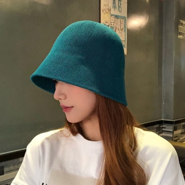 Mũ Bucket Nữ Vành Tròn Dệt Kim Nón Tai Bèo Che Nắng Hàn Quốc Giá 140k