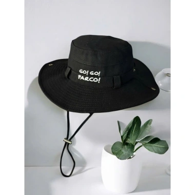 Mũ cao bồi nữ nón vành tròn dây ngọc che nắng mùa hè năng động - Giá 68.000đ 3 Mũ cao bồi nữ nón vành tròn dây ngọc che nắng mùa hè năng động - Giá 68.000đ 3