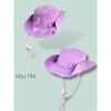 Mũ cao bồi nữ nón vành tròn dây ngọc che nắng mùa hè năng động - Giá 68.000đ 7