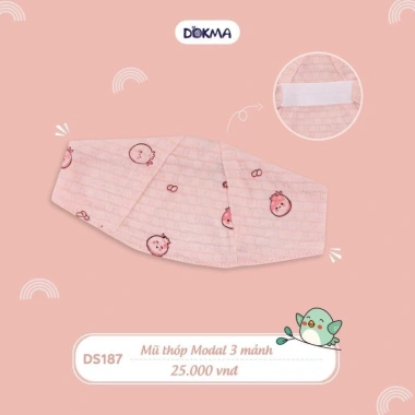 Mũ Che Thóp Sơ Sinh 3 Mảnh Modal Dokma DS187 – Giá 25.000, bảo vệ an toàn cho bé 6 Mũ Che Thóp Sơ Sinh 3 Mảnh Modal Dokma DS187 – Giá 25.000, bảo vệ an toàn cho bé 6