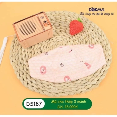Mũ Che Thóp Sơ Sinh 3 Mảnh Modal Dokma DS187 – Giá 25.000, bảo vệ an toàn cho bé