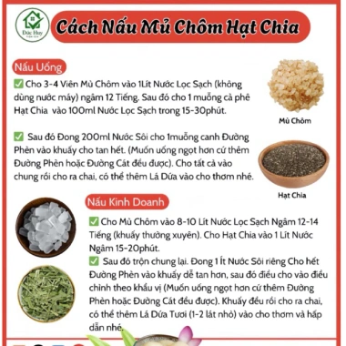 Mủ Chôm hạt chia + đường phèn – Hỗ trợ sức khoẻ, nhiều lần, giảm còn 53.000đ 2