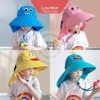 Mũ Chống Nắng Bé Tai Bèo Rộng Vành + Còi Chống Lạc, Lưới Thoáng Khí - 54.000đ