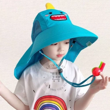 Mũ Chống Nắng Bé Tai Bèo Rộng Vành + Còi Chống Lạc, Lưới Thoáng Khí - 54.000đ 7 Mũ Chống Nắng Bé Tai Bèo Rộng Vành + Còi Chống Lạc, Lưới Thoáng Khí - 54.000đ 7