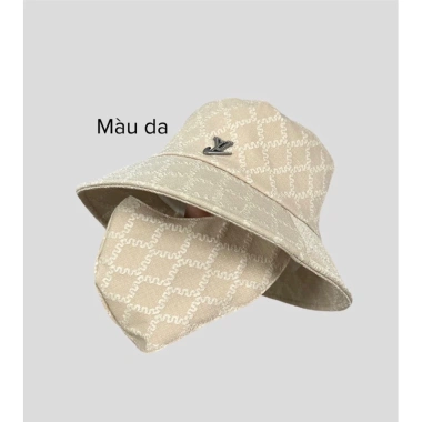 Mũ chống nắng kèm khẩu trang vải xốp gấp gọn - Tiện lợi, giảm giá còn 75.000đ