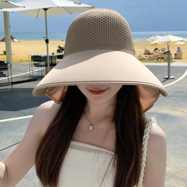 Mũ chống nắng nữ hở chóp, tấm che sau cổ tháo rời - bảo vệ toàn diện, chỉ 59k 9 Mũ chống nắng nữ hở chóp, tấm che sau cổ tháo rời - bảo vệ toàn diện, chỉ 59k 9