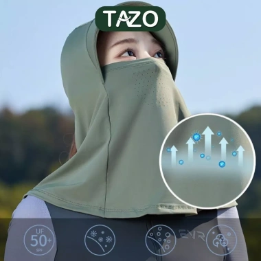 Mũ Chống Nắng Nữ Kèm Khẩu Trang Cổ Thoáng Khí UV TAZO - Giá 43.000đ