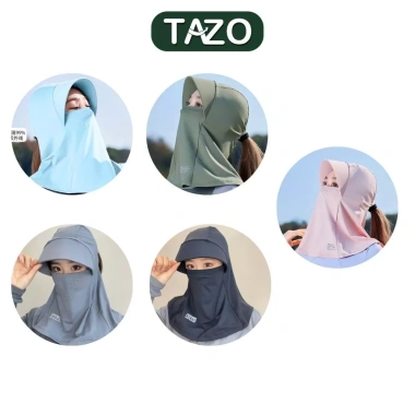 Mũ Chống Nắng Nữ Kèm Khẩu Trang Cổ Thoáng Khí UV TAZO - Giá 43.000đ 7 Mũ Chống Nắng Nữ Kèm Khẩu Trang Cổ Thoáng Khí UV TAZO - Giá 43.000đ 7