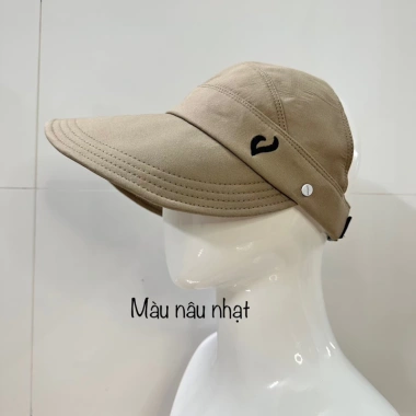 Mũ chống nắng nửa đầu, vành rộng, móc đeo khẩu trang, khóa thun co dãn - 85.000₫ 9