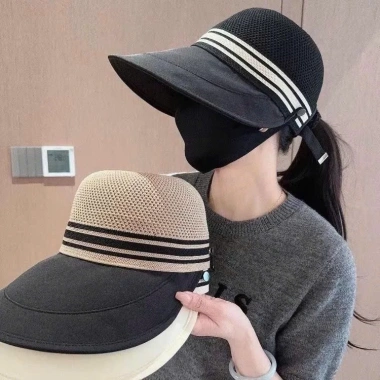 Mũ chống nắng rộng vành lưới cao cấp, vải dày mịn sang trọng, hở chóp sau thoáng mát, giá chỉ 38.000đ