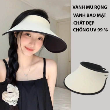 Mũ chống nắng rộng vành MARY nón nửa đầu lưỡi trai nữ mùa hè - Giá 162.000đ 3 Mũ chống nắng rộng vành MARY nón nửa đầu lưỡi trai nữ mùa hè - Giá 162.000đ 3