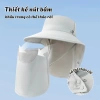 Mũ Chống Nắng UV 99% + Khẩu Trang Che Cổ Tháo Rời, Thoáng Khí, Chống Bụi - Giá 47.5k 4