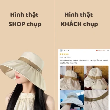 Mũ Chống Nắng Vành Rộng Có Dây Dút - Mẫu Mới Giá 59.000, Bảo Vệ Toàn Diện