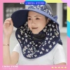 Mũ chống nắng vành rộng gấp lại kèm khẩu trang nữ - Hàng loại 1, giảm giá 35k