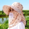 Mũ chống nắng vành rộng gấp lại kèm khẩu trang nữ - Hàng loại 1, giảm giá 35k 2