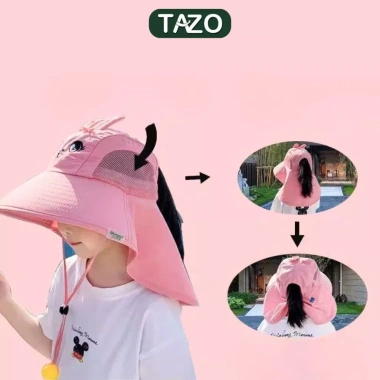 Mũ Chống Nắng Vành Rộng Nhiều Màu Cho Bé - Che Nắng Biển, UV, TAZO - 69.000₫