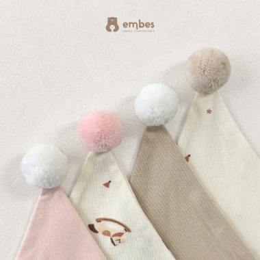 Mũ Chóp Tai Chuột Cute Cotton Mềm Mại cho Bé Sơ Sinh 0-9 Tháng - Embes 3