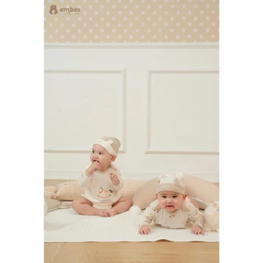 Mũ Chóp Tai Chuột Cute Cotton Mềm Mại cho Bé Sơ Sinh 0-9 Tháng - Embes 6