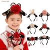Mũ cổ đại, vòng tóc Hanfu ngọc trai kim cương giả - Hoa retro, vải cổ, băng đô lễ hội