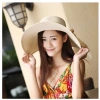 Mũ cói nón cói vành rộng 45cm bo viền phối nơ vải bố siêu xinh giá 55.000 VND 10