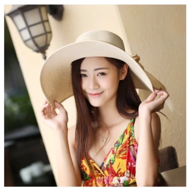 Mũ cói nón cói vành rộng 45cm bo viền phối nơ vải bố siêu xinh giá 55.000 VND 10 Mũ cói nón cói vành rộng 45cm bo viền phối nơ vải bố siêu xinh giá 55.000 VND 10