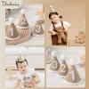 Mũ cói sinh nhật Hàn Quốc Vintage siêu dễ thương, nón vải bố cute cho bé 22.500₫