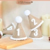 Mũ cói sinh nhật Hàn Quốc Vintage siêu dễ thương, nón vải bố cute cho bé 22.500₫ 3