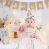 Mũ cói sinh nhật Hàn Quốc Vintage siêu dễ thương, nón vải bố cute cho bé 22.500₫ 9