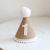 Mũ cói sinh nhật Hàn Quốc Vintage siêu dễ thương, nón vải bố cute cho bé 22.500₫ 10