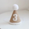 Mũ cói sinh nhật Hàn Quốc Vintage siêu dễ thương, nón vải bố cute cho bé 22.500₫ 12