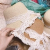 Mũ cói viền ren cao cấp, nón cói siêu dễ thương đi biển chụp ảnh cho bạn gái - chỉ 65.000₫ 2
