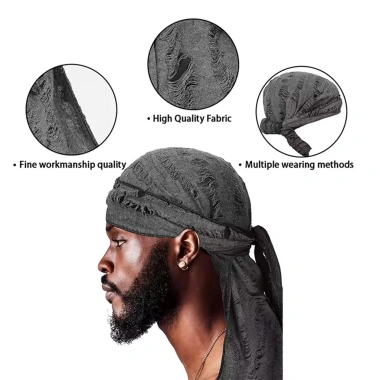 Mũ Cướp Biển Durag Headwrap Cotton Retro Đuôi Dài - Thể Thao Ngoài Trời, Nam Nữ, Giá 58.320 VND 2