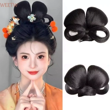 Mũ đội đầu Hanfu WEETW cổ chignon retro, kẹp tóc vintage cho trẻ, phong cách Minh – Giá ưu đãi 125.280₫