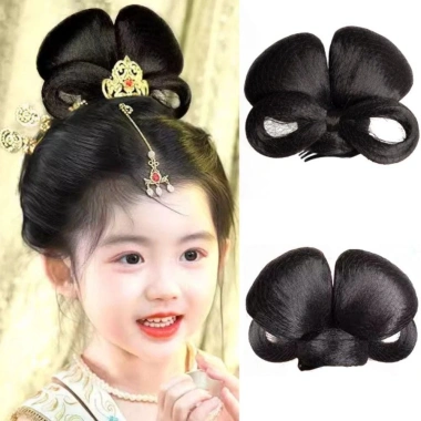 Mũ đội đầu Hanfu WEETW cổ chignon retro, kẹp tóc vintage cho trẻ, phong cách Minh – Giá ưu đãi 125.280₫