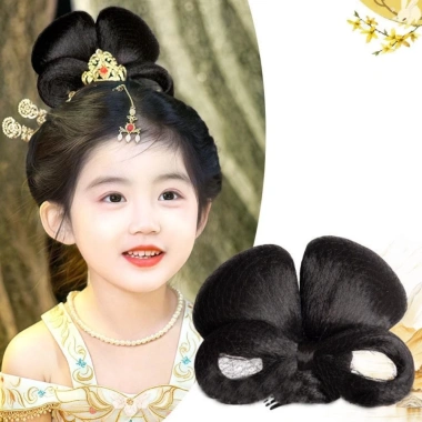 Mũ đội đầu Hanfu WEETW cổ chignon retro, kẹp tóc vintage cho trẻ, phong cách Minh – Giá ưu đãi 125.280₫