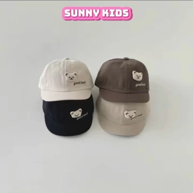 Mũ Gấu Goodluck 4 Màu Dành Cho Bé Yêu - Đồ Mùa Hè Trẻ Em, Bảo Vệ Da, Giá Gốc 126k, Giảm 103k