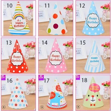 Mũ giấy sinh nhật ngọ nghĩnh chủ đề bé trai, bé gái cute - THODECOR 3.499 VND 2