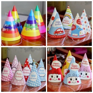 Mũ giấy sinh nhật ngọ nghĩnh chủ đề bé trai, bé gái cute - THODECOR 3.499 VND 3