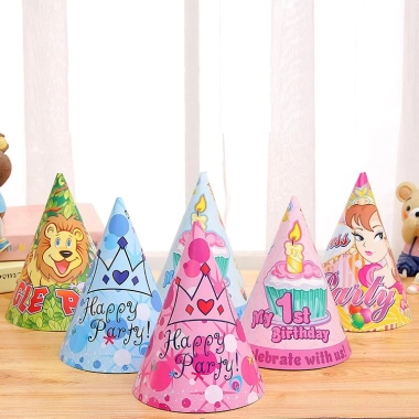 Mũ giấy sinh nhật ngọ nghĩnh chủ đề bé trai, bé gái cute - THODECOR 3.499 VND 5