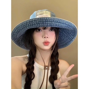 Mũ jean vành rộng chống nắng cao cấp da42, trẻ trung, đa màu – Giá 117.000₫ 8