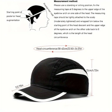 Mũ khô nhanh NLINNI Snapback bóng chày UV, điều chỉnh đa màu, chống nắng, chạy bộ ngoài trời 113k