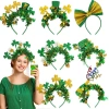 Mũ lễ Thánh Patrick - Đầu cỏ ba lá, dây nhiều màu, phù hợp Carnaval, giảm giá 22%