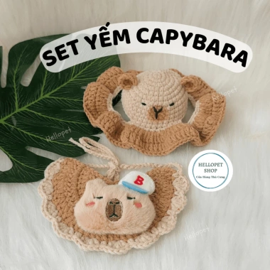 Mũ len Capybara cho chó mèo - Đẹp, ấm áp, giá chỉ 49.000đ - Phụ kiện thời trang