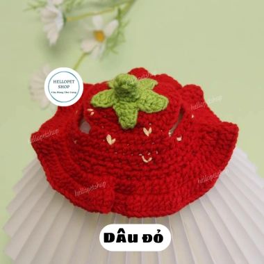 Mũ len cho chó mèo đa màu dễ thương - Nón len thú cưng HELLOPET, giảm còn 39.000₫