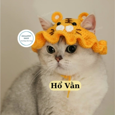 Mũ len cho chó mèo đa màu dễ thương - Nón len thú cưng HELLOPET, giảm còn 39.000₫