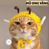 Mũ len cho chó mèo hình ong vàng - Thú cưng cosplay dễ thương, giảm còn 49.000đ 5