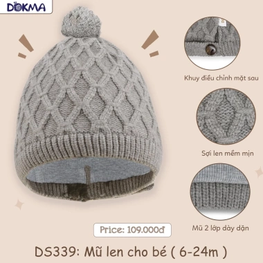 Mũ Len Lông Cừu Đáng Yêu Mùa Thu Đông cho Bé Dokma DS339/DS335 Giá 109k 3 Mũ Len Lông Cừu Đáng Yêu Mùa Thu Đông cho Bé Dokma DS339/DS335 Giá 109k 3